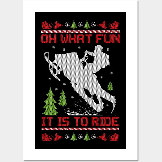 What Fun Snowmobile Ride Wall Art by OffRoadStyles